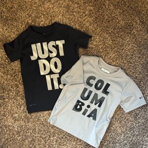 Dri-Fit Athletic Tees Columbia and Nike 4/5